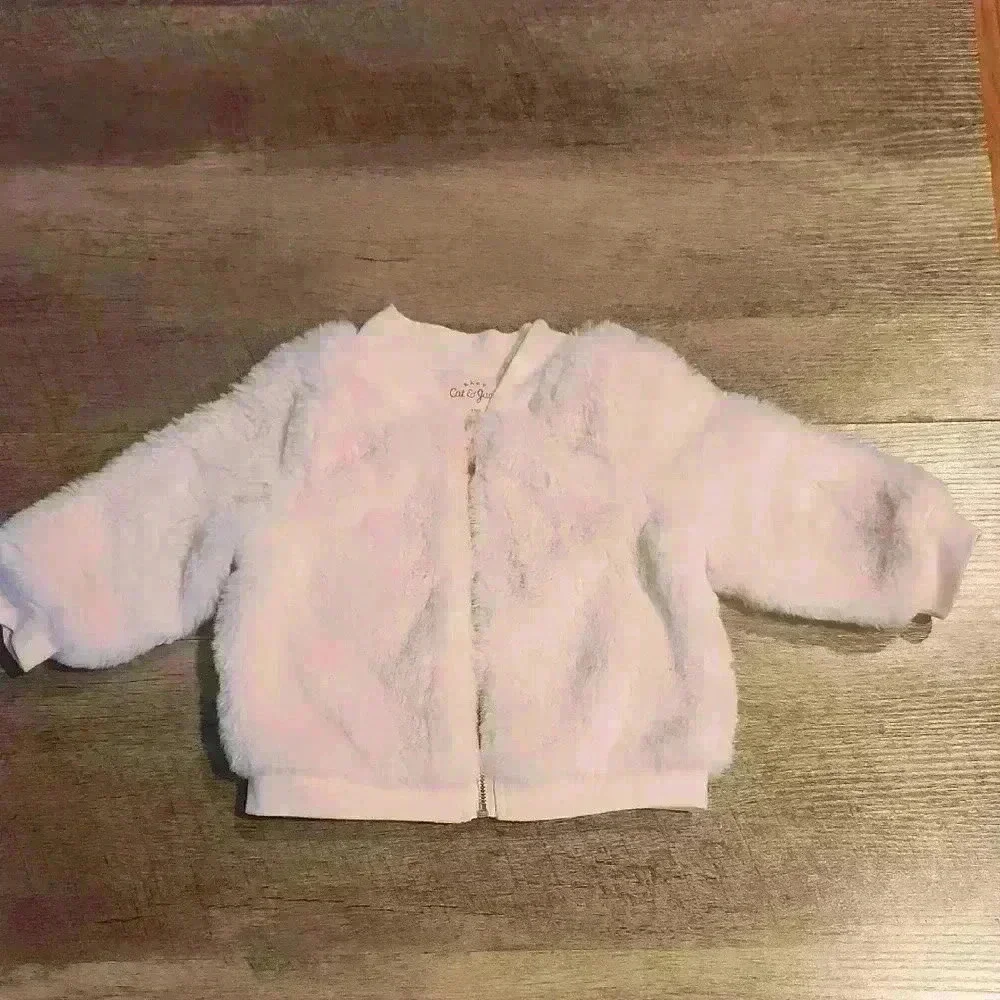 Cat & Jack Pink Fuzzy Jacket